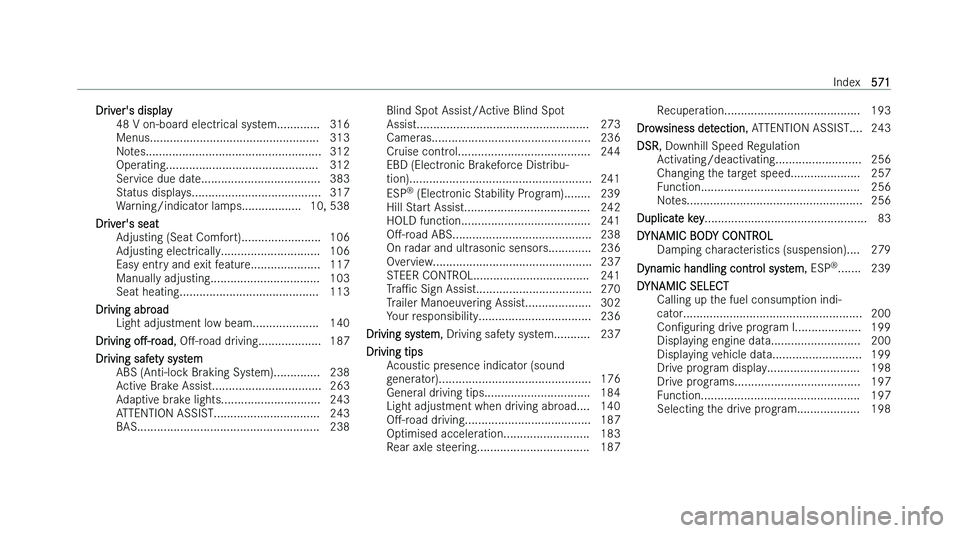 MERCEDES-BENZ C-CLASS ESTATE 2022  Owners Manual �D�r�i�v�e�r�'�s� �d�i�s�p�l�a�y
�4�8� �V� �o�n�-�b�o�a�r �d� �e�l�e�c�t�r�i�c�a�l� �s�y�s�t�e�m�.�.�.�.�.�.�.�.�.�.�.�.�. �3�1�6
�M�e�n�u�s�.�.�.�.�.�.�.�.�.�.�.�.�.�.�.�.�.�.�.�.�.�.�.�.�.�.�.�.