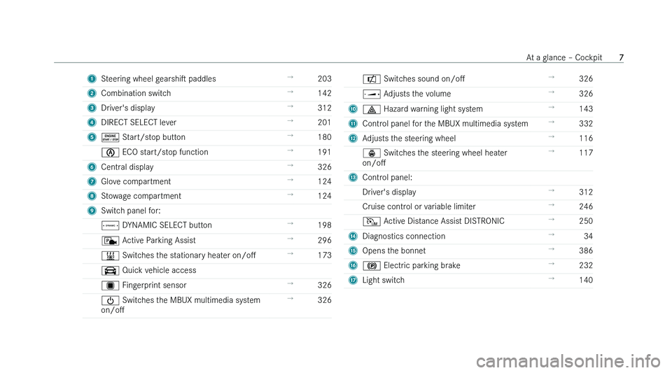 MERCEDES-BENZ C-CLASS ESTATE 2022  Owners Manual �1
�S�t�e�e�r�i�n�g� �w�h�e�e�l� �g �e�a�r�s�h�is� �p�a�d�d�l�e�s !