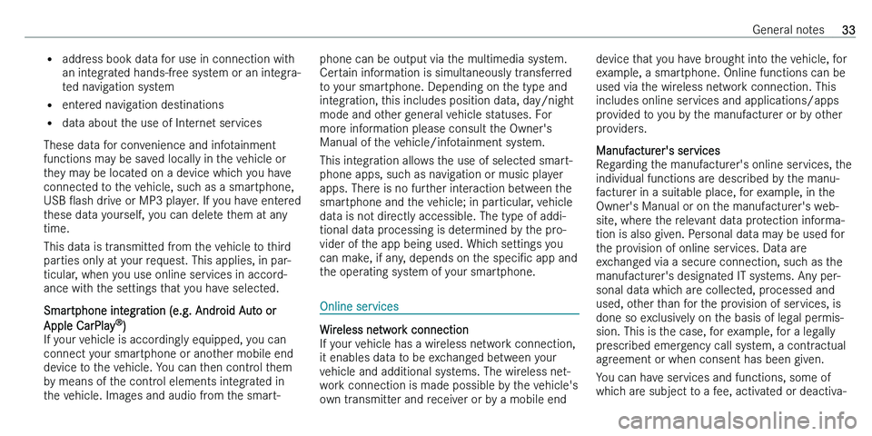 MERCEDES-BENZ C-CLASS ESTATE 2021  Owners Manual �=�a�d�d�r�e�s�s� �b�o�o�k� �d�a�t�a� �f�o�r� �u�s�e� �i�n� �c�o�n�n�e�c�t�i�o�n� �w�i�t�h
�a�n� �i�n�t�e�g�r�a�t�e�d� �h�a�n�d�s�-�f�r�e�e� �s�y�s�t�e�m� �o�r� �a�n� �i�n�t�e�g�r�a�-
�t�e�d� �n�a�v�i