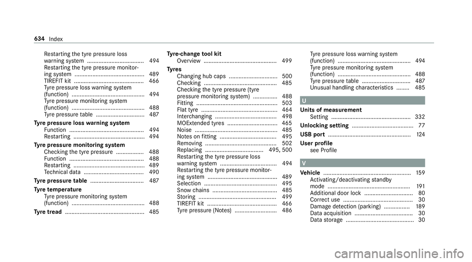 MERCEDES-BENZ CLA COUPE 2019 Owners Manual Re
starting the tyre pressure loss
wa rning sy stem ................................... 494
Re starting the tyre pressure monitor‐
ing sy stem ...........................................4 89
TIREFIT MERCEDES-BENZ CLA COUPE 2019 Owners Manual Re
starting the tyre pressure loss
wa rning sy stem ................................... 494
Re starting the tyre pressure monitor‐
ing sy stem ...........................................4 89
TIREFIT