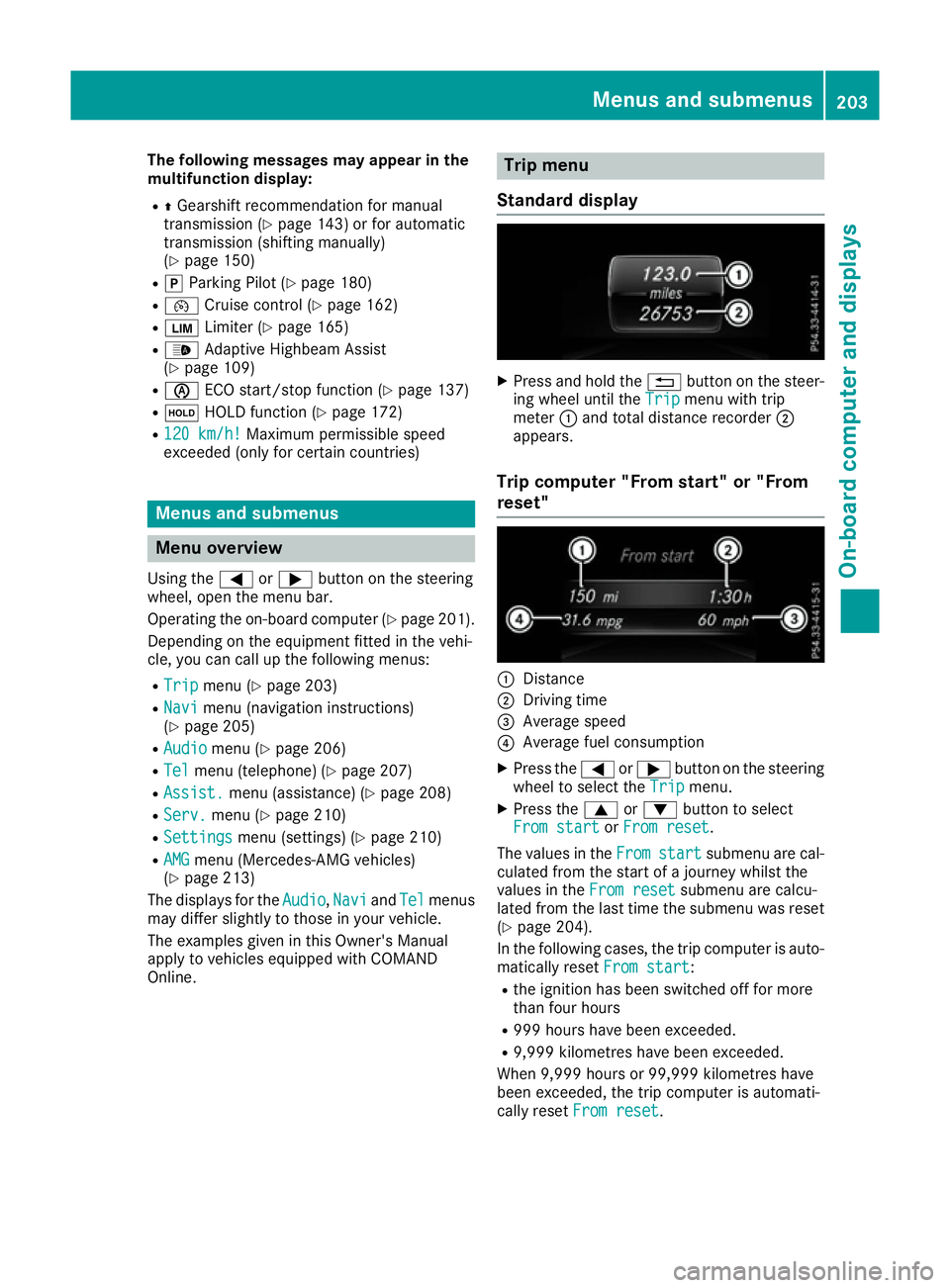 MERCEDES-BENZ CLA COUPE 2016  Owners Manual The following messages may appear in the
multifunction display:
R ZGearshift recommendation for manual
transmission (Y page 143) or for automatic
transmission (shifting manually)
(Y page 150)
R j Park