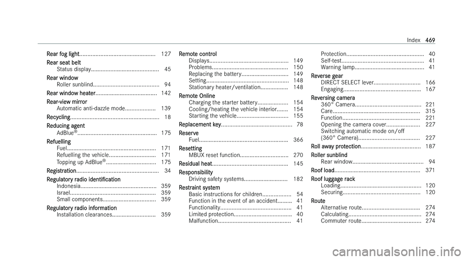 MERCEDES-BENZ CLS COUPE 2022  Owners Manual �R�e�a�r� �f�o�g� �l�i�g�h�t�.�.�.�.�.�.�.�.�.�.�.�.�.�.�.�.�.�.�.�.�.�.�.�.�.�.�.�.�.�.�.�.�.�.�.�.�.�.�.�.�.�.�.�.�.�.�.
�1�2�7
�R�e�a�r� �s�e�a�t� �b�e�l�t �S�t�a�t�u�s� �d�i�s�p�l�a�y�.�.�.�.�.�.�