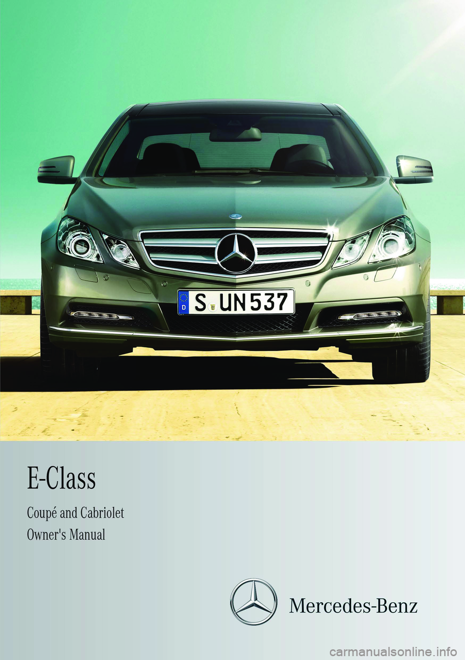 MERCEDES-BENZ E-CLASS COUPE 2012  Owners Manual 