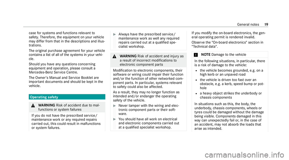 MERCEDES-BENZ EQC SUV 2019 Owners Manual case
for sy stems and functions releva nt to
saf ety. Therefore, the equipment on your vehicle
may dif fer from that in the descriptions and illus‐
trations.
The original pur chase agreement foryo u MERCEDES-BENZ EQC SUV 2019 Owners Manual case
for sy stems and functions releva nt to
saf ety. Therefore, the equipment on your vehicle
may dif fer from that in the descriptions and illus‐
trations.
The original pur chase agreement foryo u