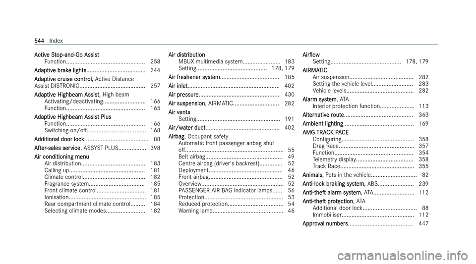 MERCEDES-BENZ EQS SALOON 2022  Owners Manual �A�c�t�i�v�e� �S�t�o�p�-�a�n�d�-�G�o� �A�s�s�i�s�t
�F �u�n�c�t�i�o�n�.�.�.�.�.�.�.�.�.�.�.�.�.�.�.�.�.�.�.�.�.�.�.�.�.�.�.�.�.�.�.�.�.�.�.�.�.�.�.�.�.�.�.�.�.�.�.�. �2�5�8
�A�d�a�p�t�i�v�e� �b�r�a�k�e