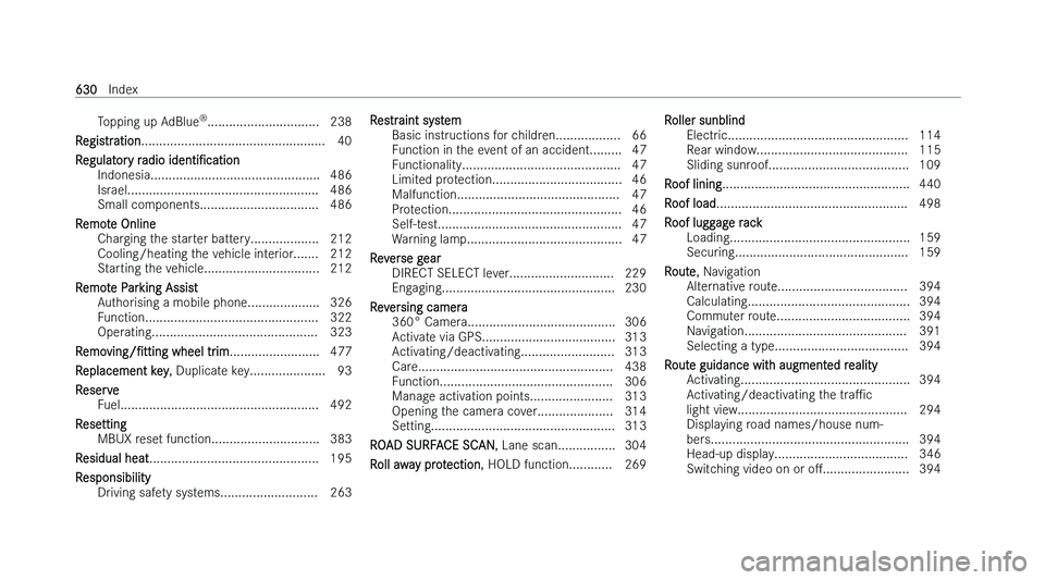 MERCEDES-BENZ S-CLASS SALOON LONG 2022  Owners Manual �T�o�p�p�i�n�g� �u�p� �A�d�B�l�u�e
�n
�.�.�.�.�.�.�.�.�.�.�.�.�.�.�.�.�.�.�.�.�.�.�.�.�.�.�.�.�.�.�. �2�3�8
�R�e�g�i�s�t�r�a�t�i�o�n�.�.�.�.�.�.�.�.�.�.�.�.�.�.�.�.�.�.�.�.�.�.�.�.�.�.�.�.�.�.�.�.�.�.