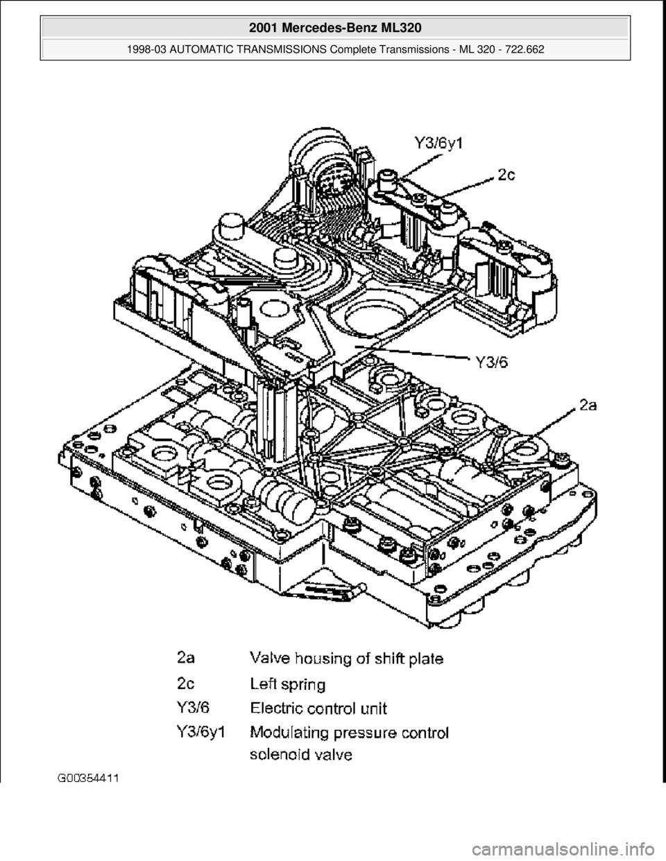 MERCEDES-BENZ ML320 1997  Complete Repair Manual  
2001 Mercedes-Benz ML320 
1998-03 AUTOMATIC TRANSMI SSIONS Complete Transmissions - ML 320 - 722.662  
me  
Saturday, October 02, 2010 3:15:27 PMPage 116 © 2006 Mitchell Repair Information Company,