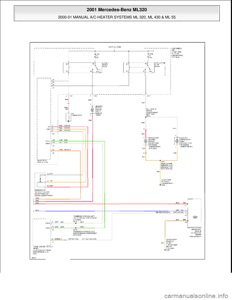 MERCEDES-BENZ ML320 1997  Complete Repair Manual  
2001 Mercedes-Benz ML320 
2000-01 MANUAL A/C-HEATER SYSTEMS ML 320, ML 430 & ML 55  
me  
Saturday, October 02, 2010 3:25:10 PMPage 32 © 2006 Mitchell Repair Information Company, LLC.  