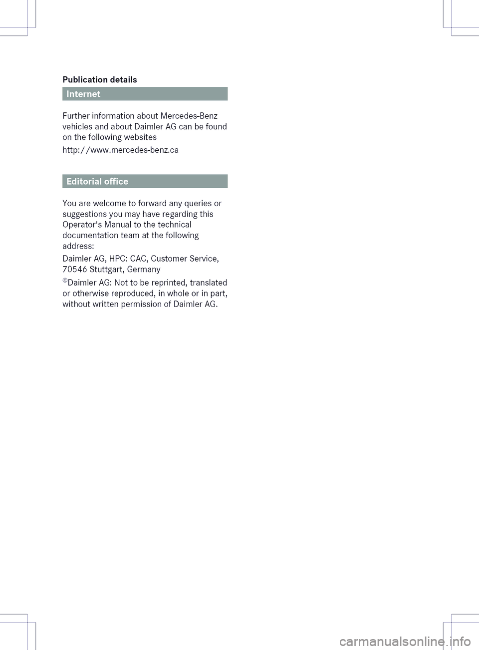 MERCEDES-BENZ B-CLASS SPORTS 2013  Owners Manual 