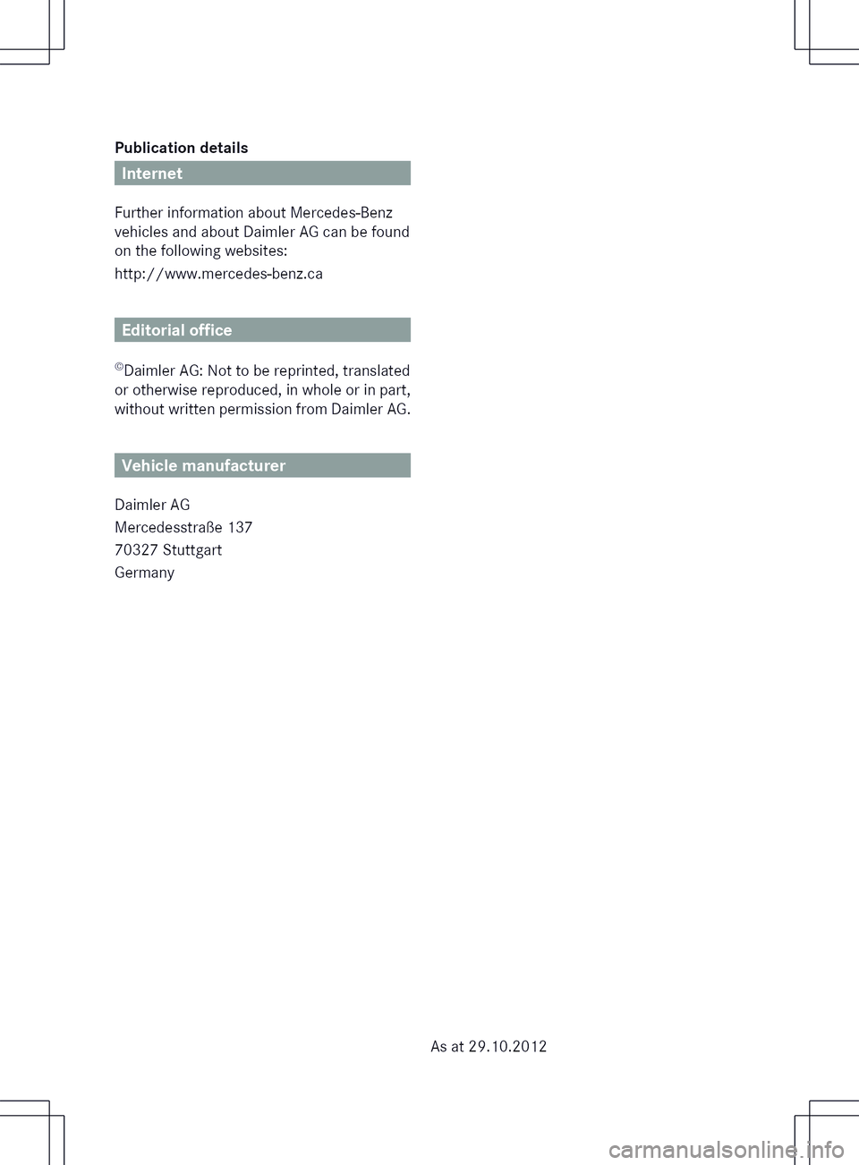 MERCEDES-BENZ B-CLASS SPORTS 2014  Owners Manual 