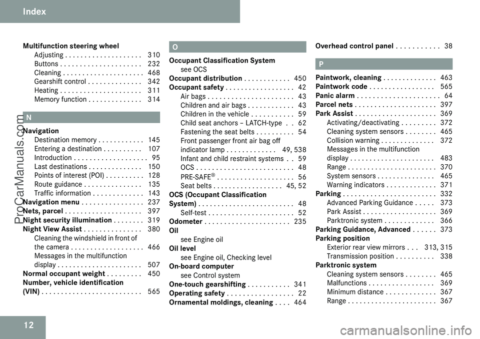 MERCEDES-BENZ CL-CLASS 2009  Owners Manual ProCarManuals.com 