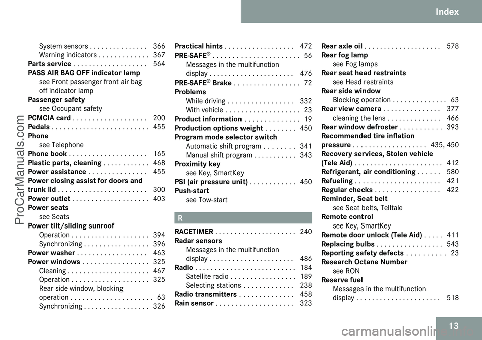 MERCEDES-BENZ CL-CLASS 2009  Owners Manual ProCarManuals.com 