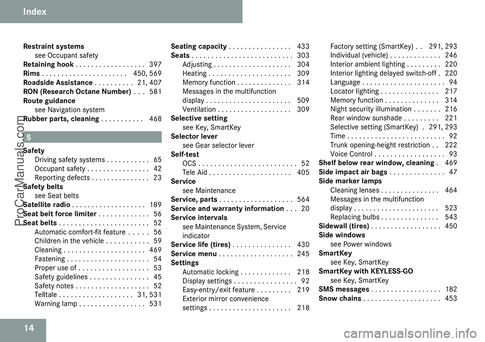MERCEDES-BENZ CL-CLASS 2009  Owners Manual ProCarManuals.com 