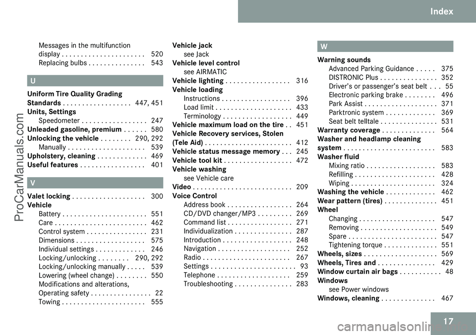 MERCEDES-BENZ CL-CLASS 2009  Owners Manual ProCarManuals.com 
