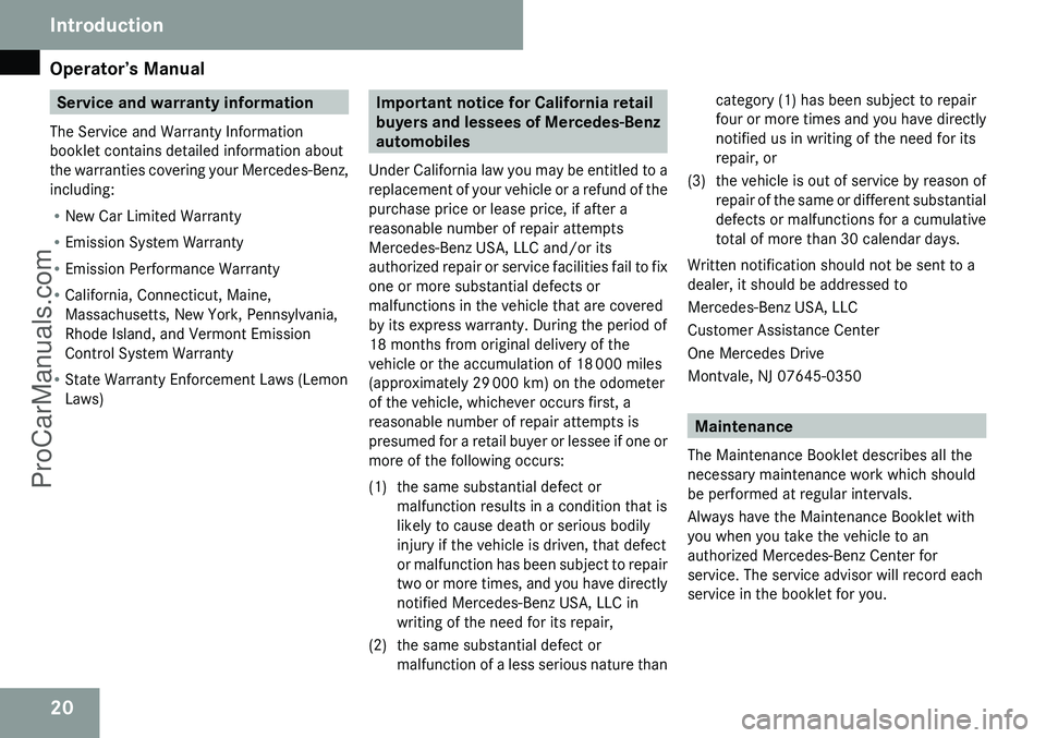 MERCEDES-BENZ CL-CLASS 2009  Owners Manual ProCarManuals.com 
