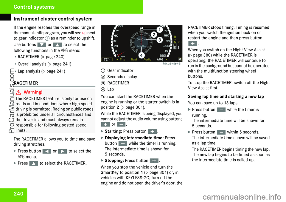 MERCEDES-BENZ CL-CLASS 2009  Owners Manual ProCarManuals.com 