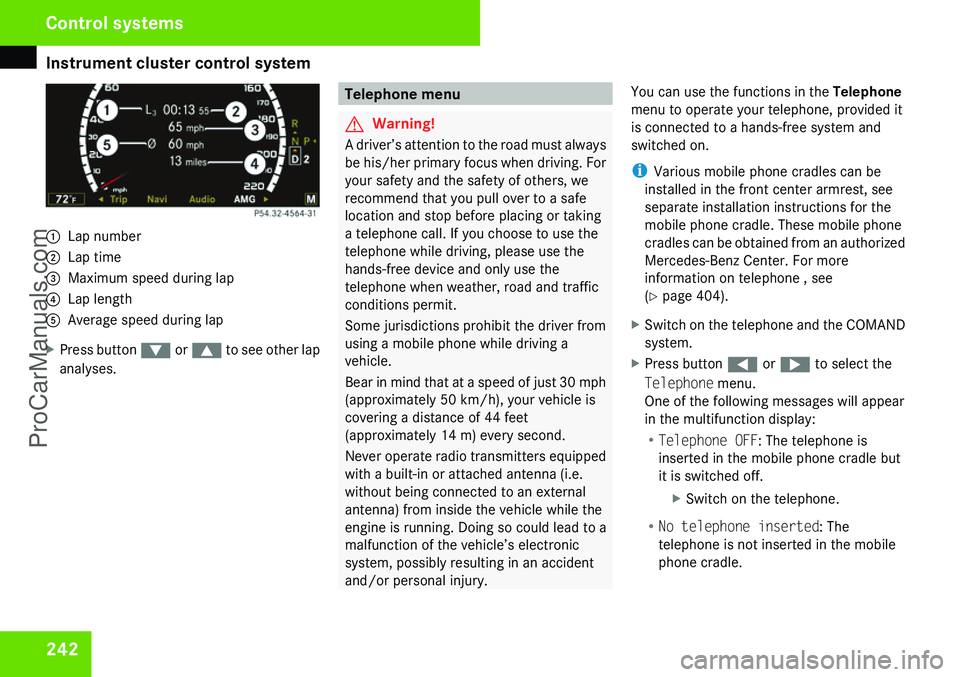 MERCEDES-BENZ CL-CLASS 2009  Owners Manual ProCarManuals.com 