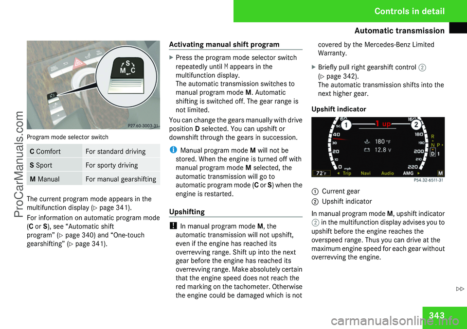 MERCEDES-BENZ CL-CLASS 2009  Owners Manual ProCarManuals.com 