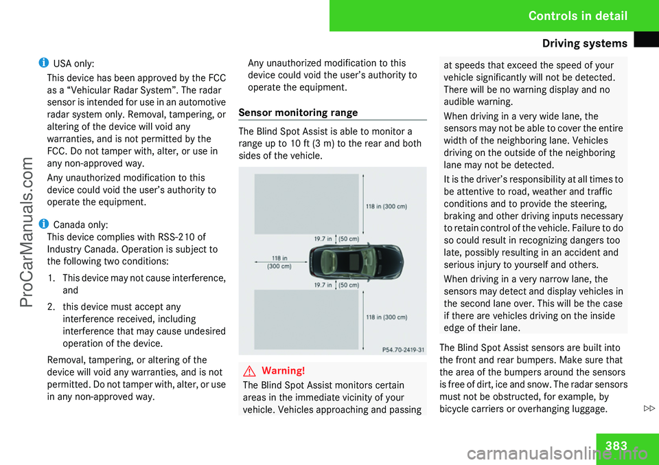 MERCEDES-BENZ CL-CLASS 2009  Owners Manual ProCarManuals.com 