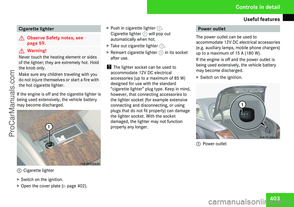 MERCEDES-BENZ CL-CLASS 2009  Owners Manual ProCarManuals.com 