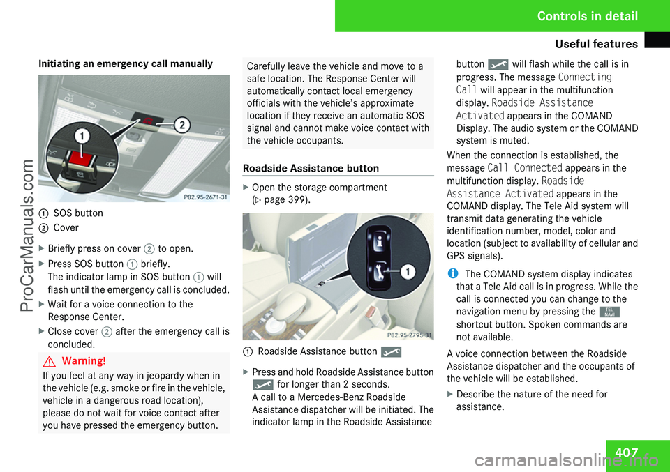 MERCEDES-BENZ CL-CLASS 2009  Owners Manual ProCarManuals.com 