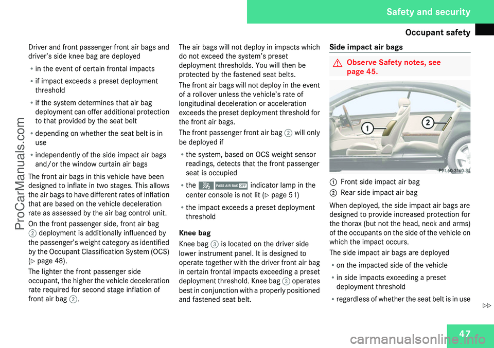 MERCEDES-BENZ CL-CLASS 2009  Owners Manual ProCarManuals.com 