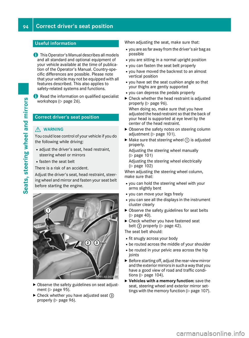 MERCEDES-BENZ GLE-CLASS COUPE 2016  Owners Manual Useful information
i
This Operator's Manual describes all models
and all standard and optional equipment of
your vehicle available at the time of publica-
tion of the Operator's Manual. Countr