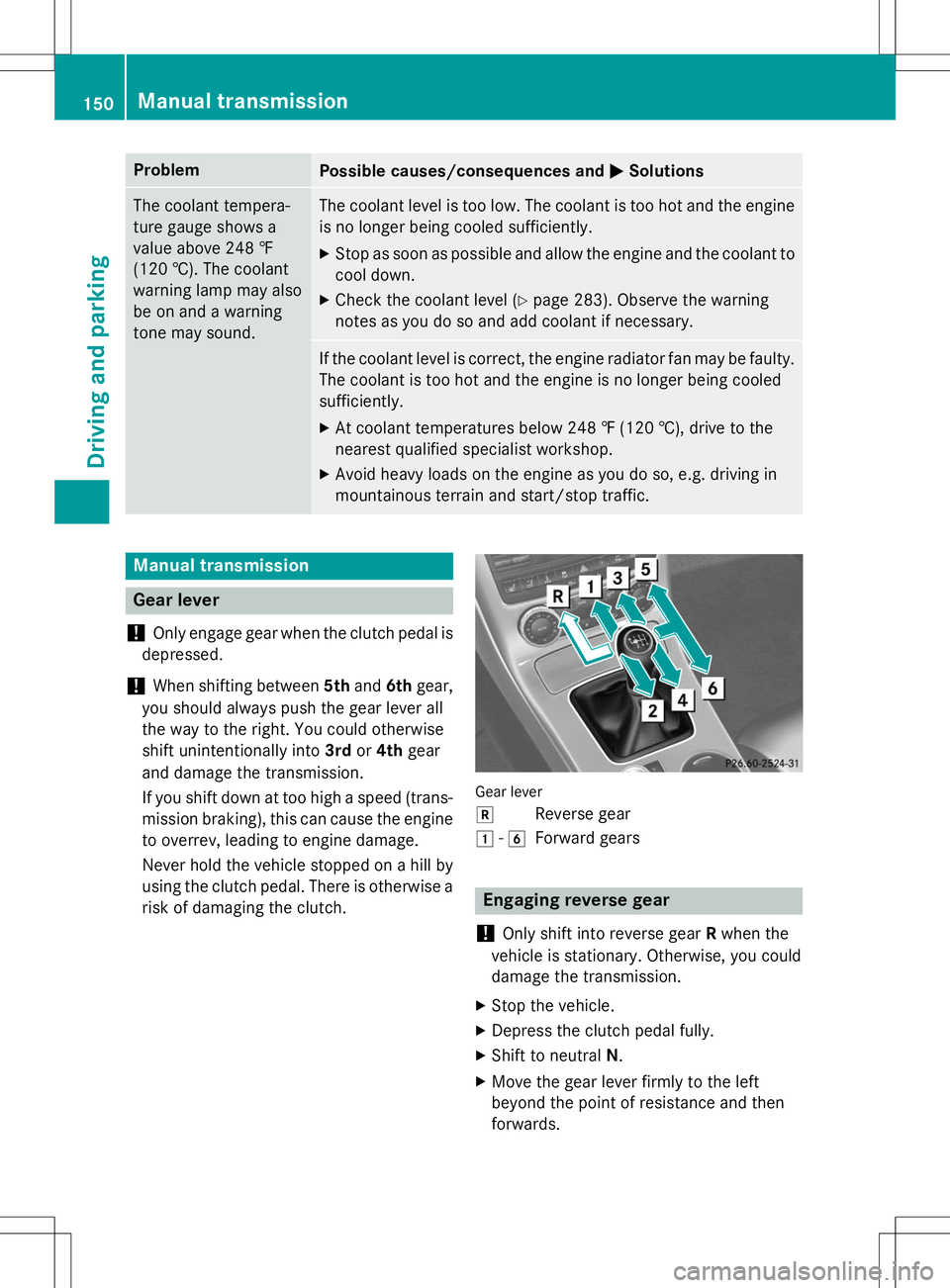 MERCEDES-BENZ SLK-CLASS ROADSTER 2015 Owners Manual ProblemPossible causes/consequences andMSolutions
The coolant tempera-
ture gauge shows a
value above 248 ‡
(120 †). The coolant
warning lamp may also
be on and a warning
tone may sound.The coola MERCEDES-BENZ SLK-CLASS ROADSTER 2015 Owners Manual ProblemPossible causes/consequences andMSolutions
The coolant tempera-
ture gauge shows a
value above 248 ‡
(120 †). The coolant
warning lamp may also
be on and a warning
tone may sound.The coola
