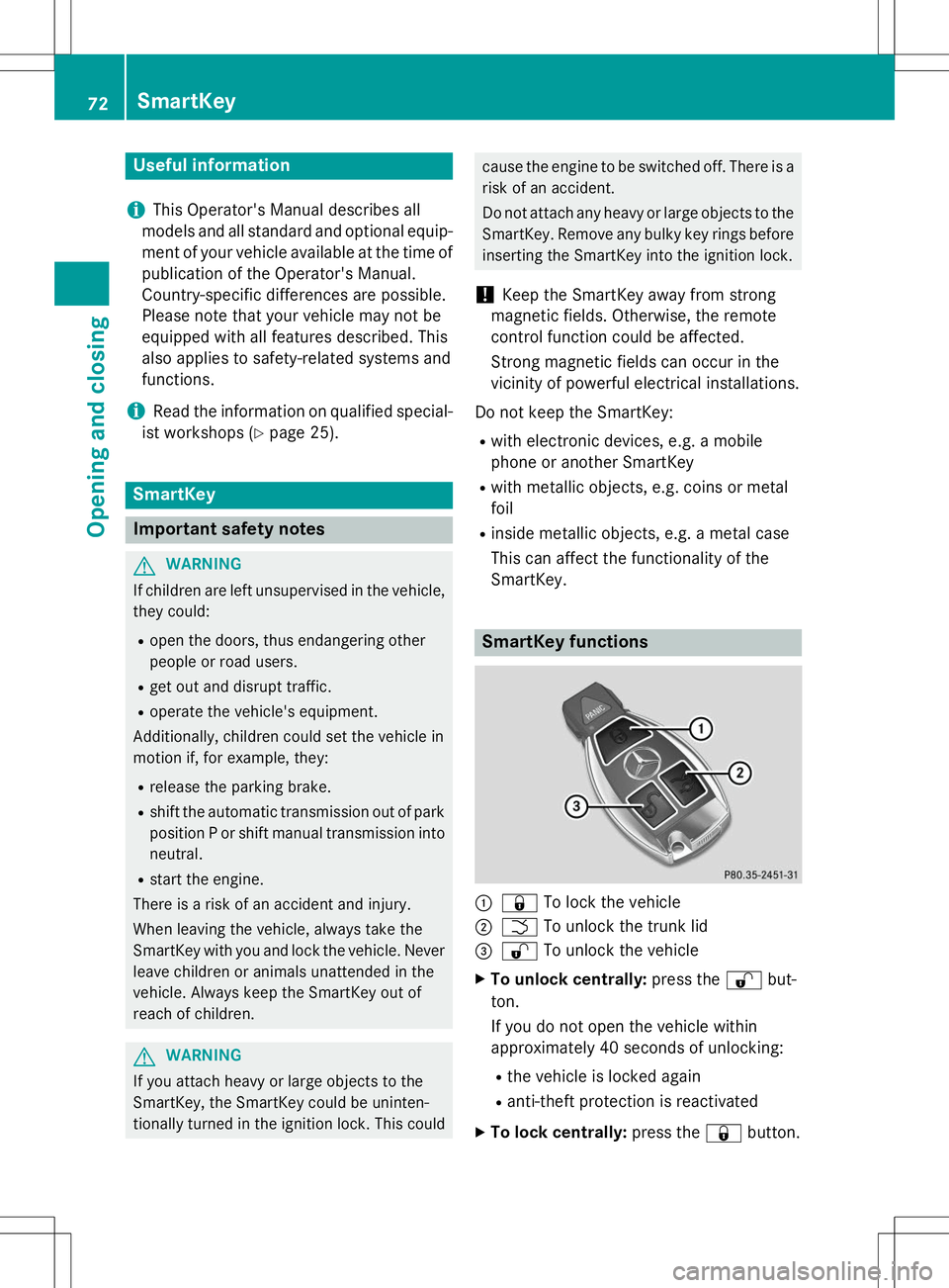 MERCEDES-BENZ SLK-CLASS ROADSTER 2015 Owners Manual Useful information
iThis Operator's Manual describes all
models and all standard and optional equip- ment of your vehicle available at the time of
publication of the Operator's Manual.
Countr MERCEDES-BENZ SLK-CLASS ROADSTER 2015 Owners Manual Useful information
iThis Operator's Manual describes all
models and all standard and optional equip- ment of your vehicle available at the time of
publication of the Operator's Manual.
Countr