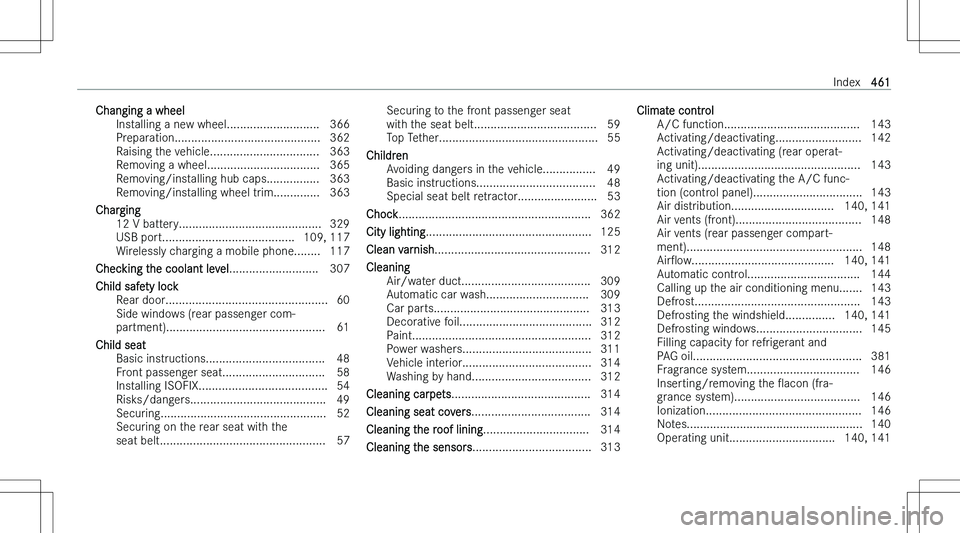 MERCEDES-BENZ C CLASS 2023  Owners Manual �C�h�a�n�g�i�n�g� �a� �w�h�e�e�l�I�n�s�t�a�l�l�i�n�g� �a� �n�e�w� �w�h�e�e�l�.�.�.�.�.�.�.�.�.�.�.�.�.�.�.�.�.�.�.�.�.�.�.�.�.�.�.�. �3�6�6
�P�r�e�p�a�r�a�t�i�o�n�.�.�.�.�.�.�.�.�.�.�.�.�.�.�.�.�.�.�.