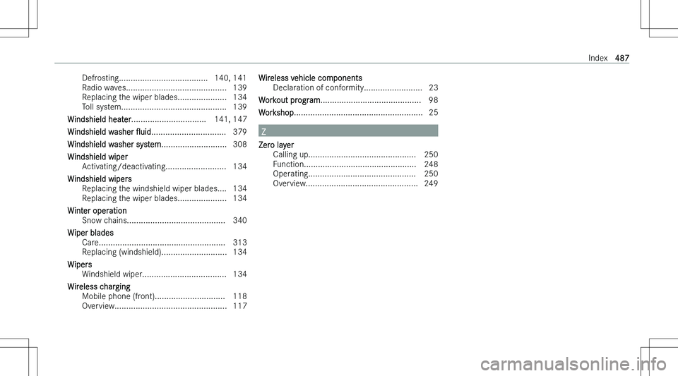MERCEDES-BENZ C CLASS 2023  Owners Manual �D�e�f�r�o�s�t�i�n�g�.�.�.�.�.�.�.�.�.�.�.�.�.�.�.�.�.�.�.�.�.�.�.�.�.�.�.�.�.�.�.�.�.�.�.�.�.�. �1�4�0�,� �1�4�1
�R�a�d�i�o� �w�a�v�e�s�.�.�.�.�.�.�.�.�.�.�.�.�.�.�.�.�.�.�.�.�.�.�.�.�.�.�.�.�.�.�.�.
