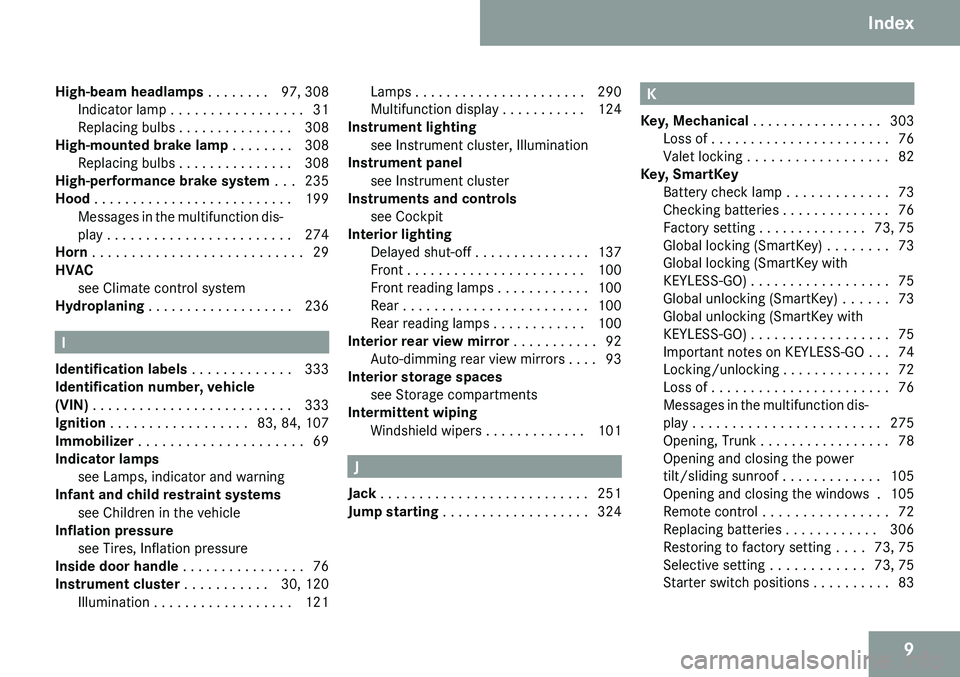 MERCEDES-BENZ CLS 2009  Owners Manual 