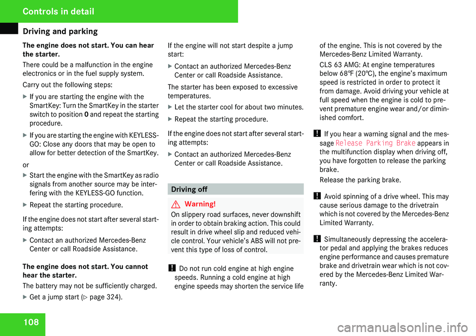 MERCEDES-BENZ CLS 2009  Owners Manual 
