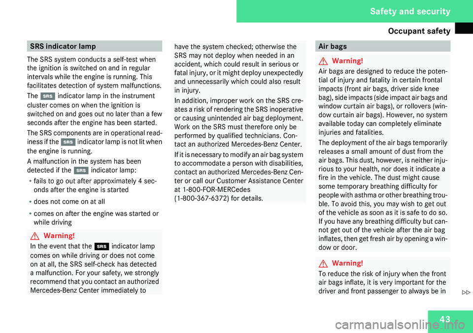 MERCEDES-BENZ CLS 2009  Owners Manual 
