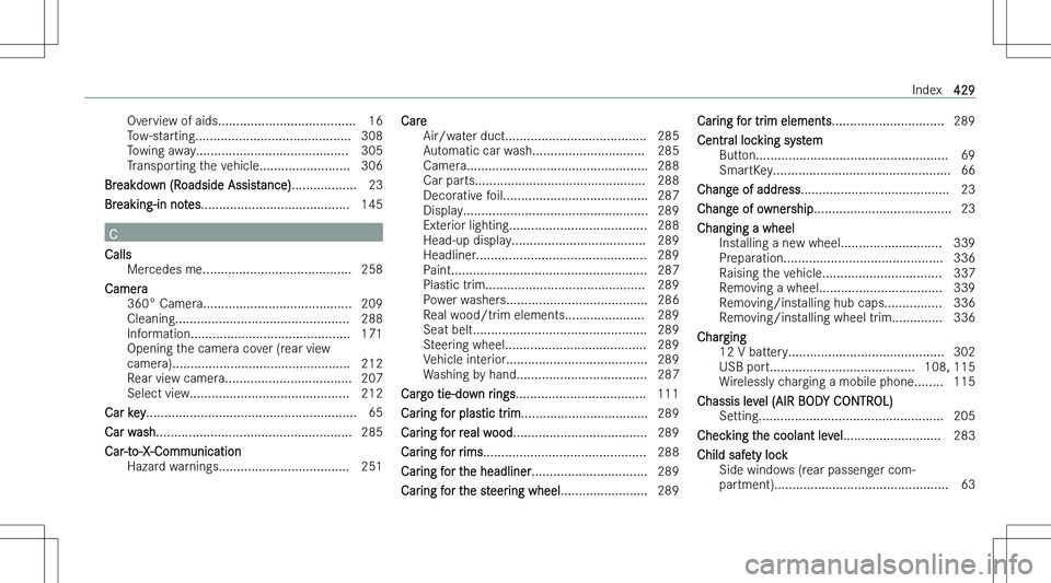 MERCEDES-BENZ E CLASS COUPE 2023  Owners Manual �O�v�e�r�v�i�e�w� �o�f� �a�i�d�s�.�.�.�.�.�.�.�.�.�.�.�.�.�.�.�.�.�.�.�.�.�.�.�.�.�.�.�.�.�.�.�.�.�.�.�.�.�. �1�6
�T�o�w�-�s�t�a�r�t�i�n�g�.�.�.�.�.�.�.�.�.�.�.�.�.�.�.�.�.�.�.�.�.�.�.�.�.�.�.�.�.�.�.