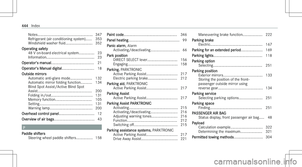 MERCEDES-BENZ E CLASS COUPE 2023  Owners Manual �N�o�t�e�s�.�.�.�.�.�.�.�.�.�.�.�.�.�.�.�.�.�.�.�.�.�.�.�.�.�.�.�.�.�.�.�.�.�.�.�.�.�.�.�.�.�.�.�.�.�.�.�.�.�.�.�.�. �3�4�7
�R�e�f�r�i�g�e�r�a�n�t� �(�a�i�r� �c�o�n�d�i�t�i�o�n�i�n�g� �s�y�s�t�e�m�)�.