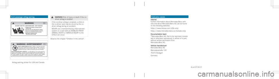 MERCEDES-BENZ EQB 2023 Owners Manual Publ
ication det Publ
ication detail s ail
s
Int Int
er er
ne t ne
t
Fu rther informatio nabout Mercedes- Benzve hi-
cles andabout Mercedes‑ BenzAG can befound
on thefo llo wing websit es:
https:// MERCEDES-BENZ EQB 2023 Owners Manual Publ
ication det Publ
ication detail s ail
s
Int Int
er er
ne t ne
t
Fu rther informatio nabout Mercedes- Benzve hi-
cles andabout Mercedes‑ BenzAG can befound
on thefo llo wing websit es:
https://