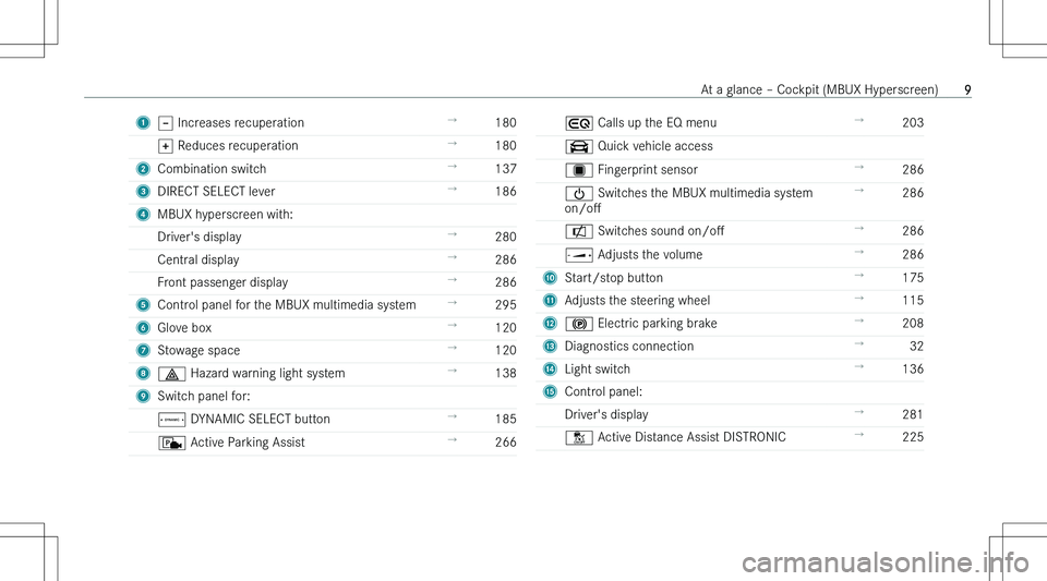 MERCEDES-BENZ EQE 2023  Owners Manual �1�X� �I�n�c�r�e�a�s�e�s� �r�e�c�u�p�e�r�a�t�i�o�n!