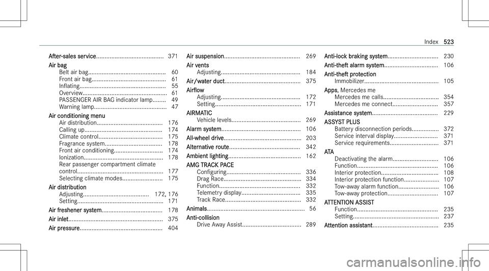 MERCEDES-BENZ EQS 2023  Owners Manual �As�e�r�-�s�a�l�e�s� �s�e�r�v�i�c�e�.�.�.�.�.�.�.�.�.�.�.�.�.�.�.�.�.�.�.�.�.�.�.�.�.�.�.�.�.�.�.�.�.�.�.�.�.�.�.�. �3�7�1
�A�i�r� �b�a�g �B�e�l�t� �a�i�r� �b�a�g�.�.�.�.�.�.�.�.�.�.�.�.�.�.�.�.�.�.�