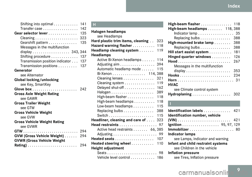 MERCEDES-BENZ GL 2009  Owners Manual 