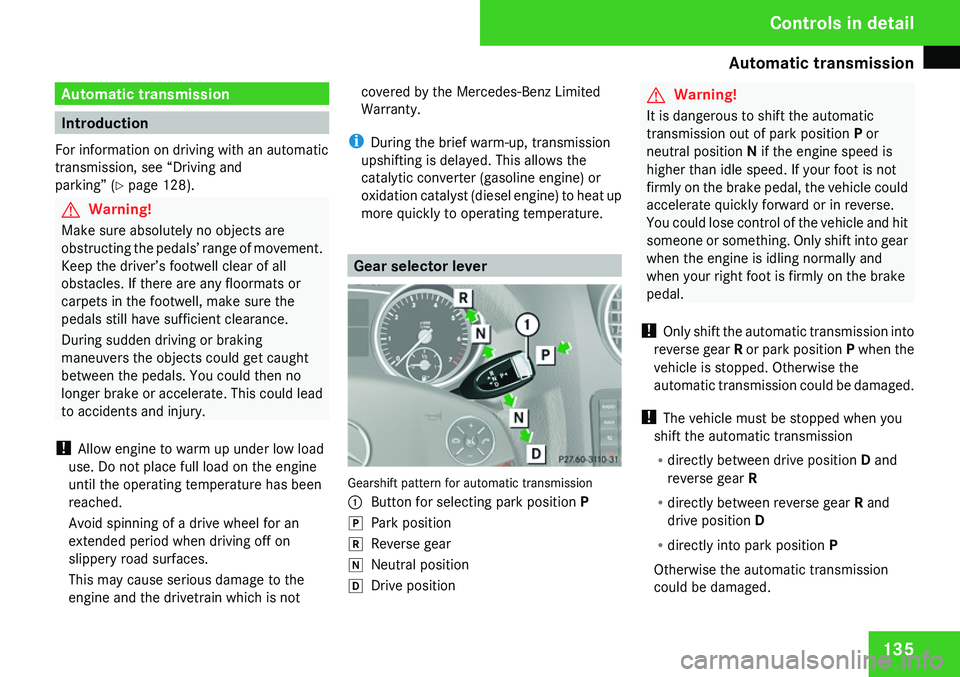 MERCEDES-BENZ GL 2009  Owners Manual 