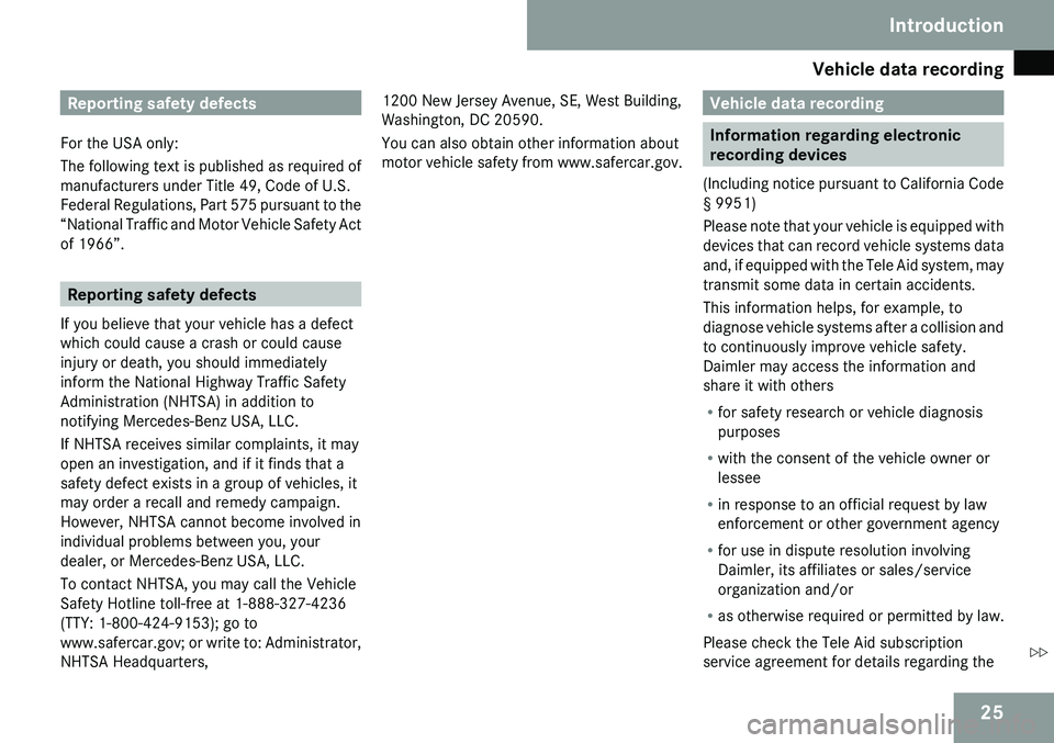 MERCEDES-BENZ GL 2009  Owners Manual 
