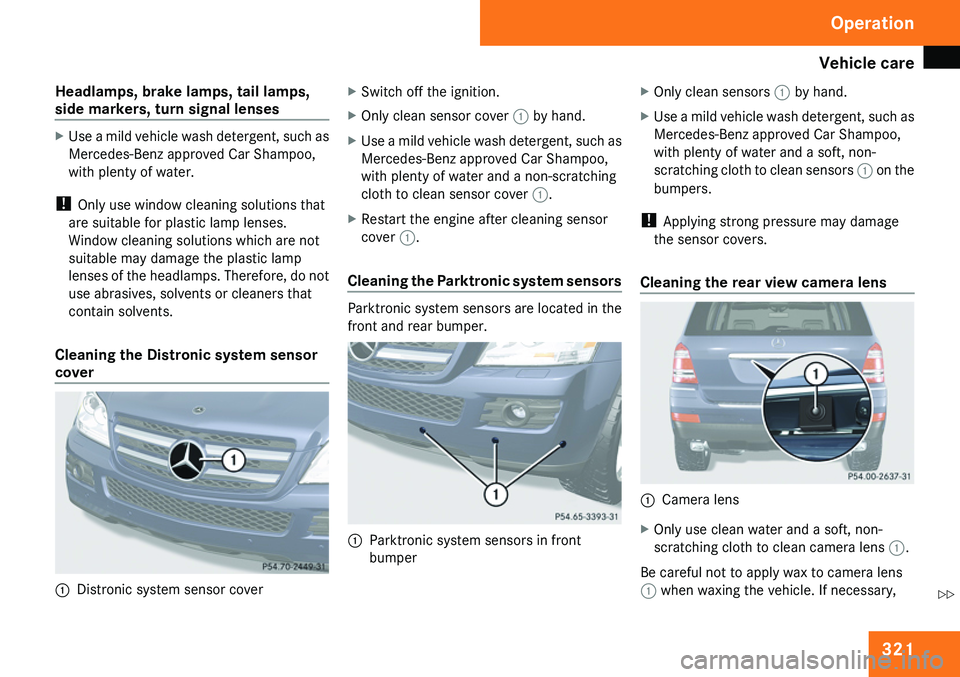 MERCEDES-BENZ GL 2009  Owners Manual 