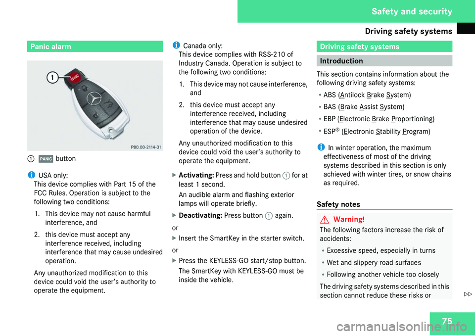 MERCEDES-BENZ GL 2009  Owners Manual 