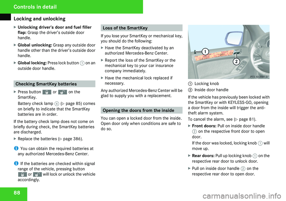 MERCEDES-BENZ GL 2009  Owners Manual 