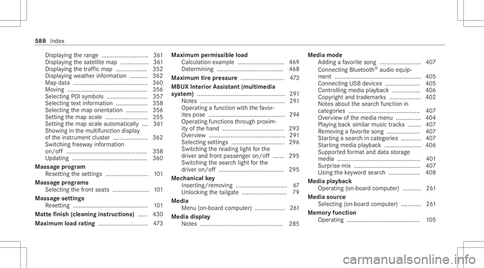 MERCEDES-BENZ GLC 2020 Owners Manual Dis
play ing thera ng e <0011001100110011001100110011001100110011001100110011001100110011
001100110011001100110011001100110011> ...361
Disp laying thesat ellit emap ................. 361
Displa yingth MERCEDES-BENZ GLC 2020 Owners Manual Dis
play ing thera ng e <0011001100110011001100110011001100110011001100110011001100110011
001100110011001100110011001100110011> ...361
Disp laying thesat ellit emap ................. 361
Displa yingth