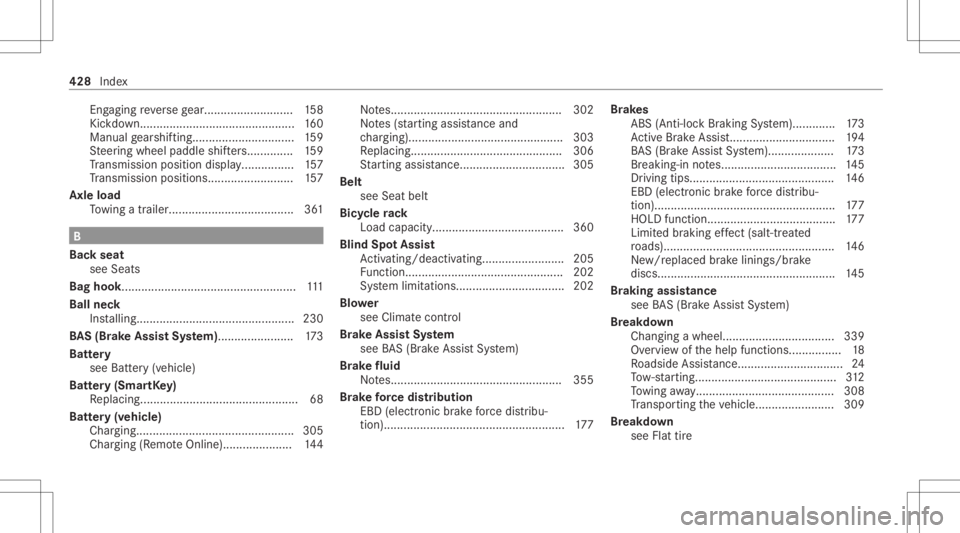 MERCEDES-BENZ GLC 2022 Owners Manual Eng
aging reve rsege ar. .......................... 158
Kic kdo wn..... ..........................................160
Manual gearshif ting.<001100110011001100110011001100110011001100110011001100110011 MERCEDES-BENZ GLC 2022 Owners Manual Eng
aging reve rsege ar. .......................... 158
Kic kdo wn..... ..........................................160
Manual gearshif ting.<001100110011001100110011001100110011001100110011001100110011