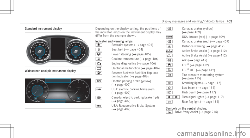 MERCEDES-BENZ GLC COUPE 2023 Owners Manual SS
t t
andar andar
dins d
ins tr tr
umen tdispl ay ument
display WW
idescr idescr
eencoc een
cockpit ins kpit
instr tr
ument display ument
display Depending
onthedispla yse tting ,th epositions of
th MERCEDES-BENZ GLC COUPE 2023 Owners Manual SS
t t
andar andar
dins d
ins tr tr
umen tdispl ay ument
display WW
idescr idescr
eencoc een
cockpit ins kpit
instr tr
ument display ument
display Depending
onthedispla yse tting ,th epositions of
th