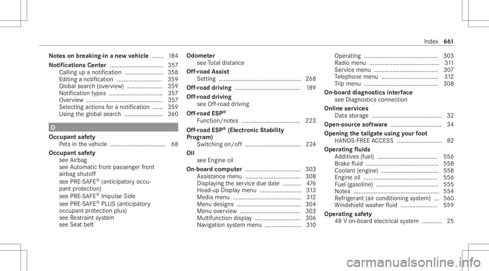 MERCEDES-BENZ GLS 2020 Owners Manual No
teson breaking-in ane wve hicl e...... .184
No tificatio nsCenter <0011001100110011001100110011001100110011001100110011001100110011
001100110011001100110011> ..........357
Ca lling upano tifica tio MERCEDES-BENZ GLS 2020 Owners Manual No
teson breaking-in ane wve hicl e...... .184
No tificatio nsCenter <0011001100110011001100110011001100110011001100110011001100110011
001100110011001100110011> ..........357
Ca lling upano tifica tio