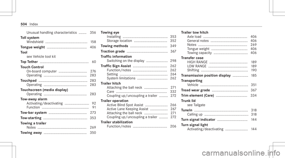 MERCEDES-BENZ GLS 2021 Owners Manual Un
usual handlingch aract eristic s........ 356
To llsy stem
Wi ndsh ield <0011001100110011001100110011001100110011001100110011001100110011
001100110011001100110011001100110011> <001100110011001100110 MERCEDES-BENZ GLS 2021 Owners Manual Un
usual handlingch aract eristic s........ 356
To llsy stem
Wi ndsh ield <0011001100110011001100110011001100110011001100110011001100110011
001100110011001100110011001100110011> <001100110011001100110
